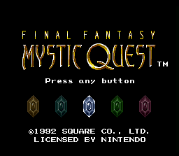 Final Fantasy Mystic Quest intro